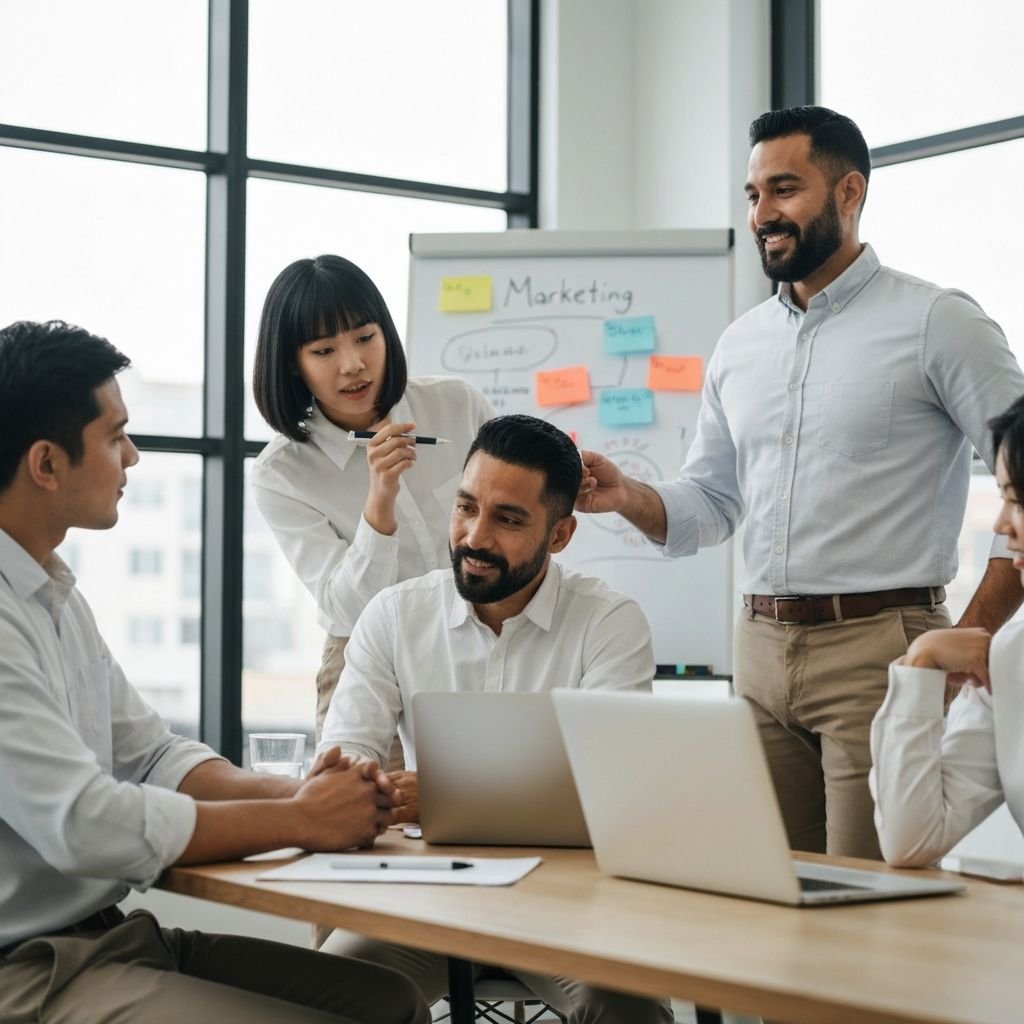 Adsbyadx team in a strategy meeting